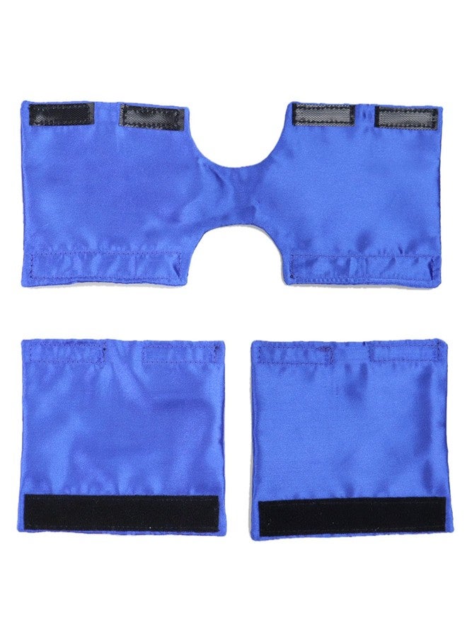 welsoon Satin CPAP Strap Covers Silky CPAP Headgear Cover Set to Protect Hair fit DreamWear or ResMed AirFit CPAP Comfort Face Pads Hair Saver for CPAP (Royal Blue) - Image 4